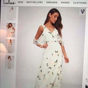 Lulus long white dress